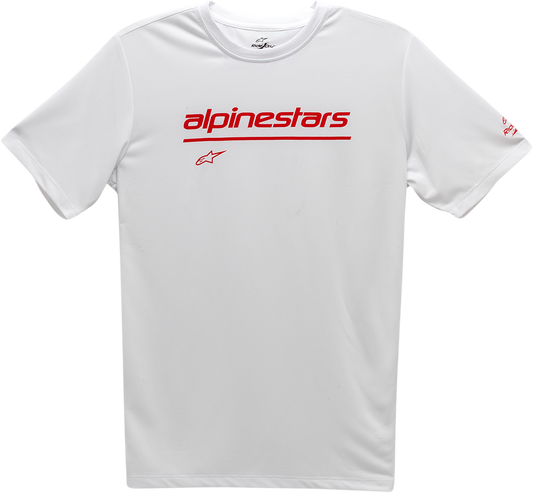 ALPINESTARS Tech Line Up Performance T-Shirt - White - Medium 121173800020M