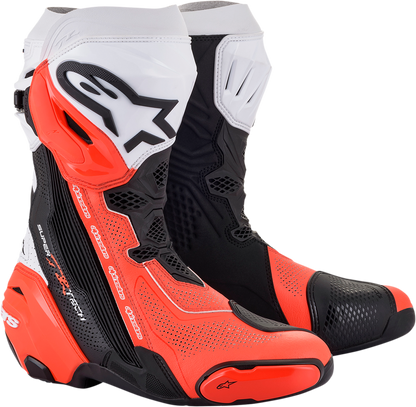 ALPINESTARS Supertech V Boots - Black/Fluo Red/White - US 7.5 / EU 41 2220121-124-41