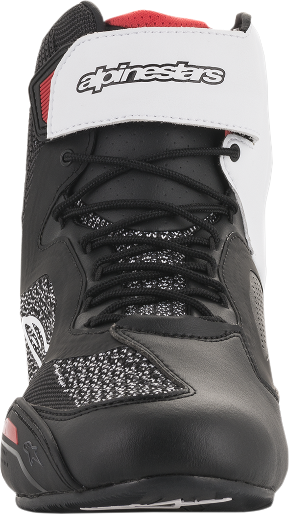 Zapatos ALPINESTARS Faster-3 Rideknit - Negro/Blanco/Rojo - US 12 2510319123-12 