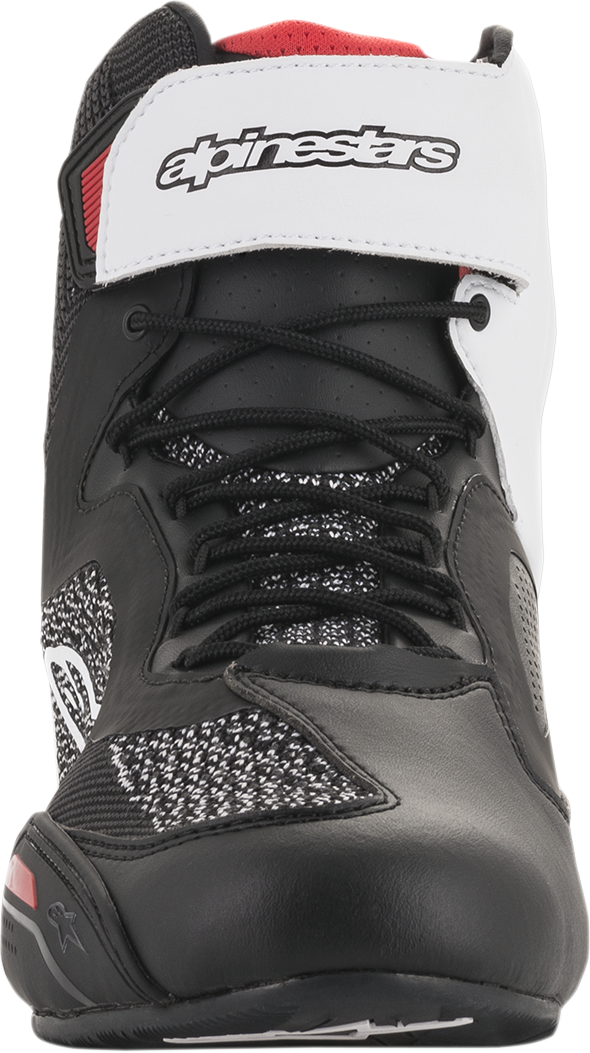 ALPINESTARS Faster-3 Rideknit® Shoes - Black/White/Red - US 7.5 2510319123-7.5