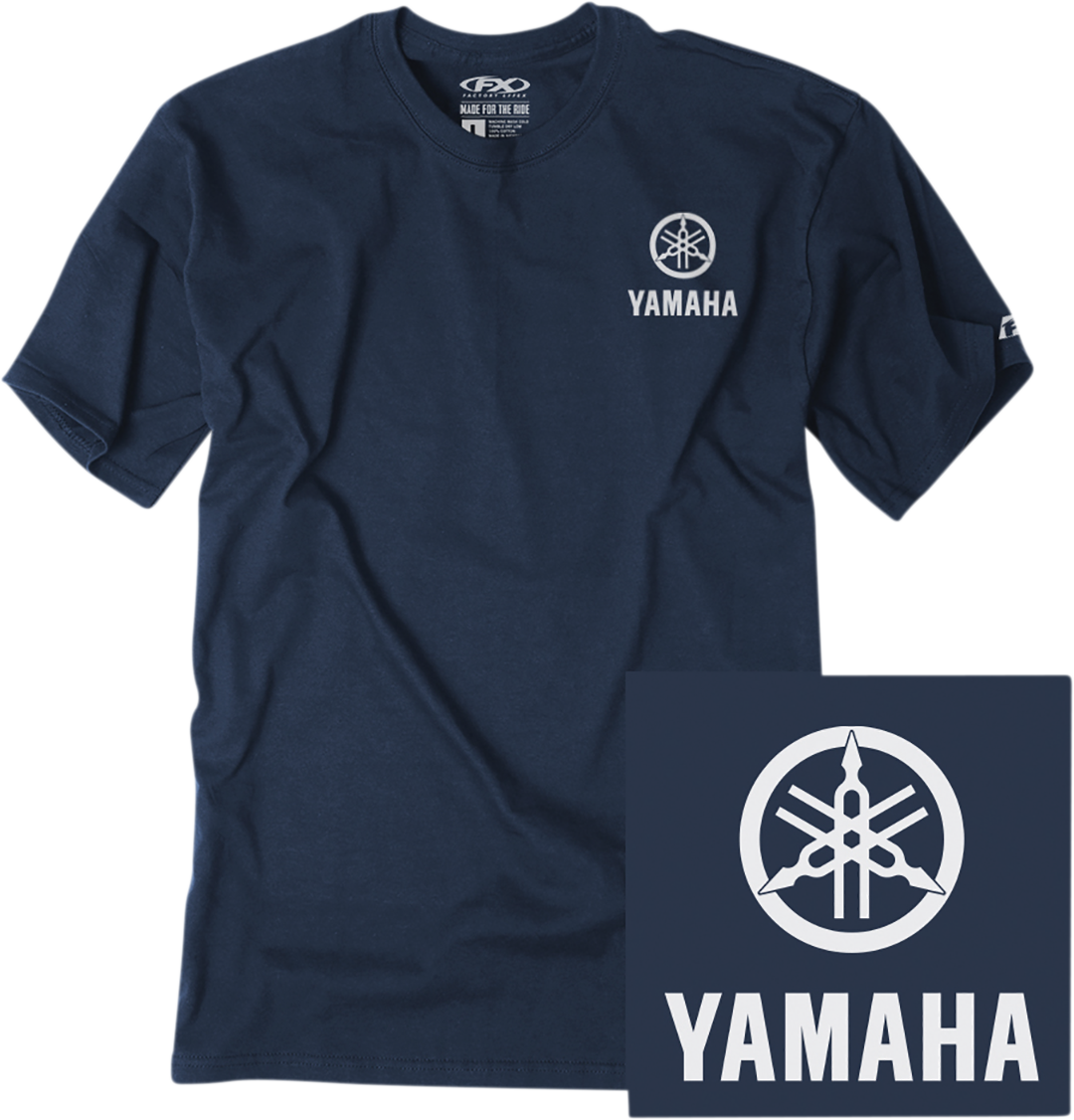 FACTORY EFFEX Yamaha Icon T-Shirt - Navy - 2XL 24-87208