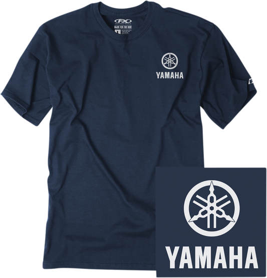 FACTORY EFFEX Yamaha Icon Camiseta - Azul marino - Grande 24-87204 