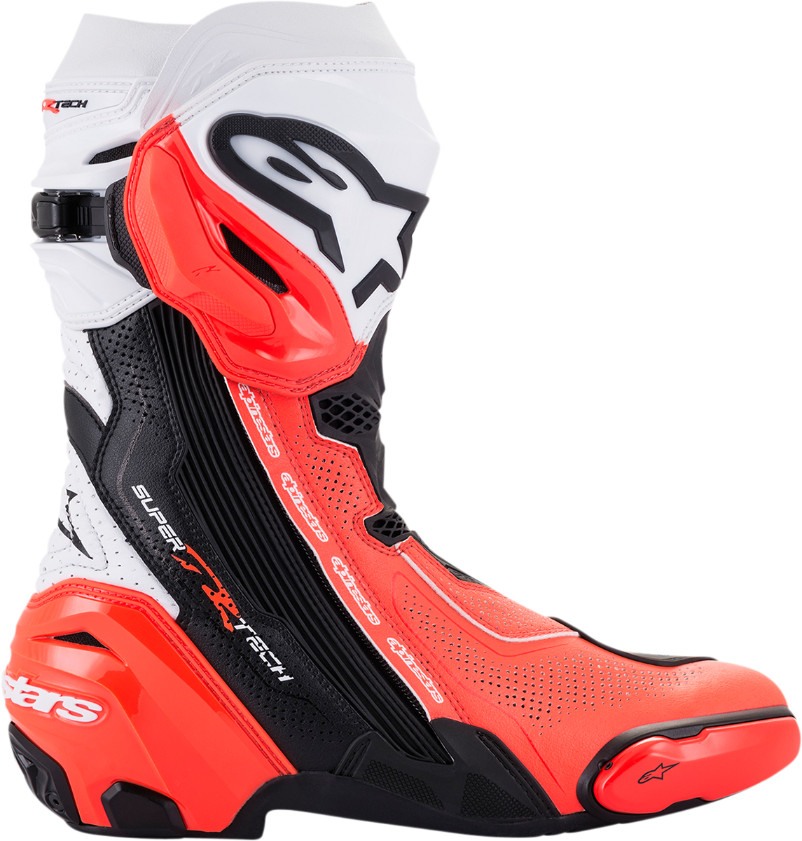 ALPINESTARS Supertech V Boots - Black/Fluo Red/White - US 6 / EU 39 2220121-124-39