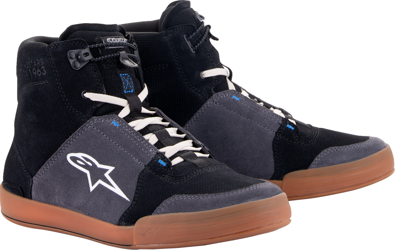 Zapatos ALPINESTARS Chrome - Negro/Asfalto/Azul goma - US 9 251232211729