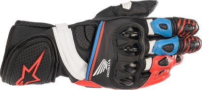 ALPINESTARS Honda GP Plus R v2 Gloves - Black/Bright Red/Blue - Medium 3556321-1317-M