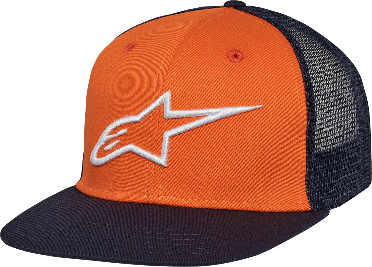 ALPINESTARS Corp Trucker Hat - Orange/Navy - One Size 1025810034070OS