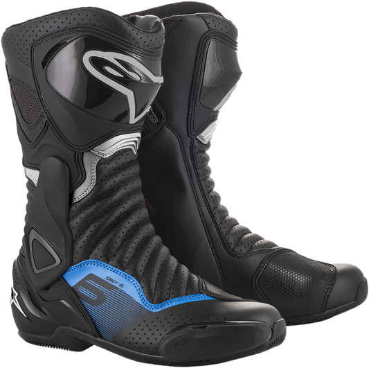 ALPINESTARS SMX-6 v2 Vented Boots - Black/Gray/Blue - US 9.5 / EU 44 2223017-1178-44