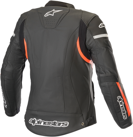 ALPINESTARS Stella Kira Leather Jacket - Black/Red - US 12 / EU 48 3112019-1030-48
