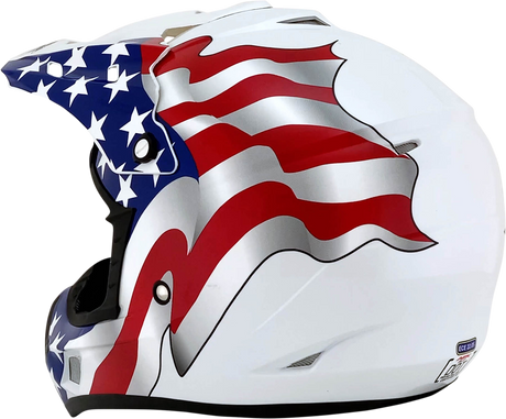 AFX FX-17 Helmet - Flag - White - 3XL 0110-7633