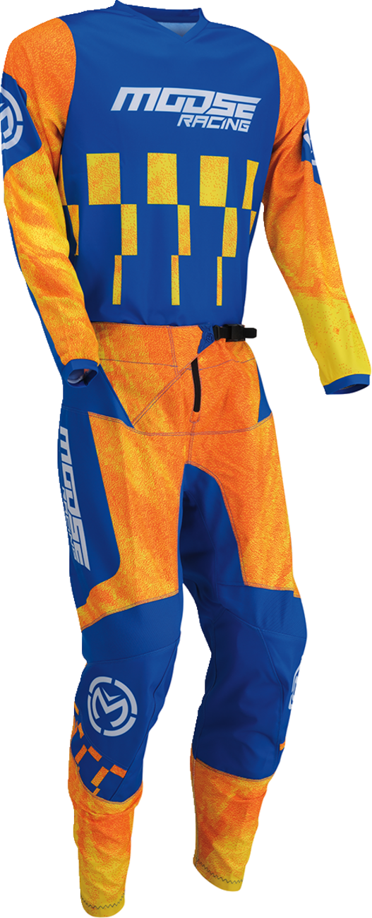 MOOSE RACING Qualifier Jersey - Orange/Blue - Large 2910-7528