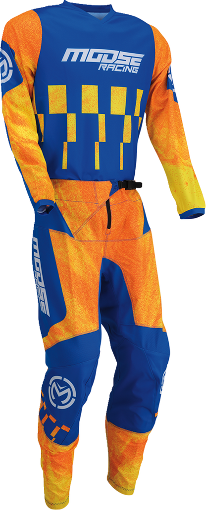 MOOSE RACING Qualifier Jersey - Orange/Blue - Large 2910-7528