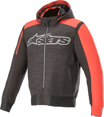 Sudadera con capucha ALPINESTARS Rhod Windstopper - Negro/Gris/Rojo - 2XL 4200420-1123-2X