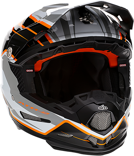 6D ATR-2 Helmet - Phase - White/Orange - Small 12-2825