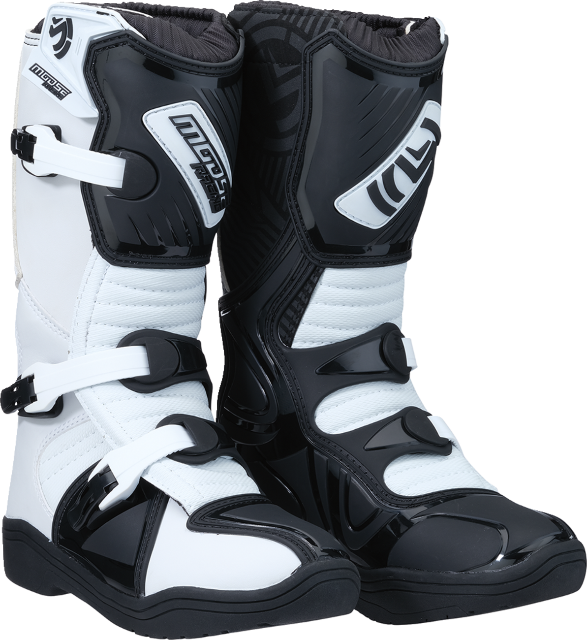 MOOSE RACING M1.3 Boots - Black/White - Size 13 3411-0472