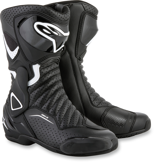 ALPINESTARS SMX-6 v2 Vented Boots - Black/White - US 8.5 / EU 40 2223117-122-40