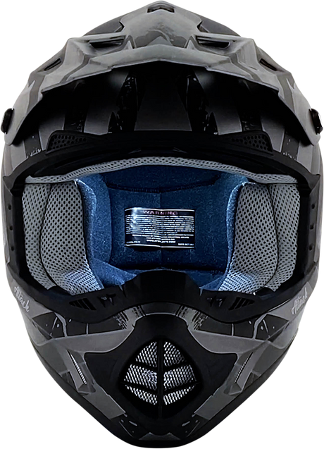 AFX FX-17 Helmet - Attack - Frost Gray/Matte Black - Small 0110-7137