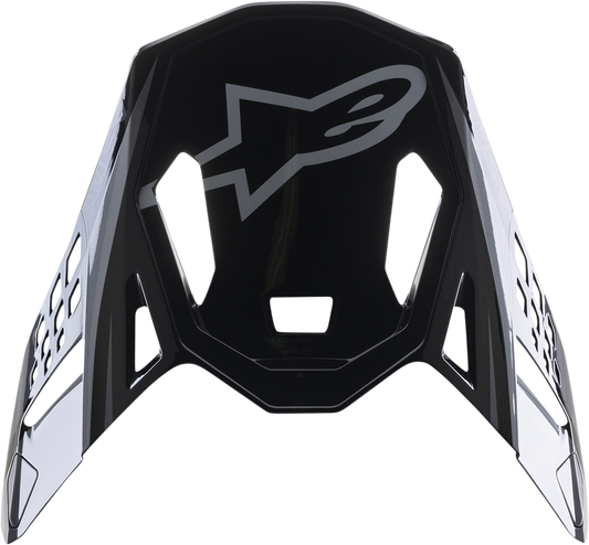 Visera ALPINESTARS Supertech M10 - Meta 2 - Negro brillante/Gris 8981122-1195 