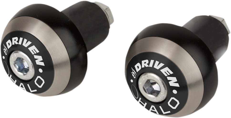 DRIVEN RACING Bar End - Halo - Black DHBEW-BK