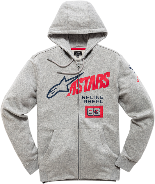 ALPINESTARS Title Zip Hoodie - Heather Gray - 2XL 12105130010262X