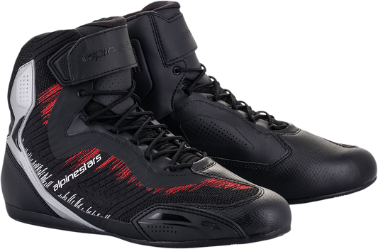 Zapatos ALPINESTARS Faster-3 Rideknit - Negro/Plata/Rojo - US 10 2510319193010