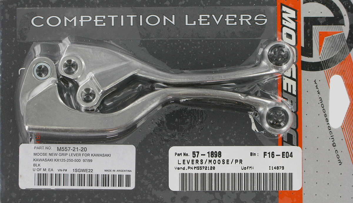 MOOSE RACING Lever Set - Competition - Black 1SGWE22