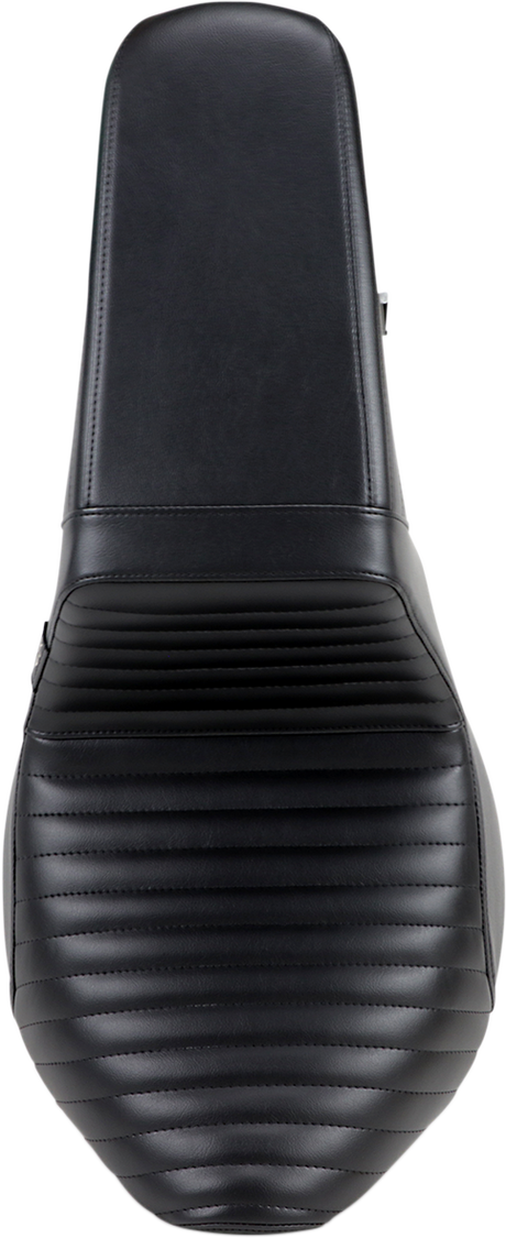 LE PERA Kickflip Seat - Pleated - Black - Softail '18-'21 LYR-590PT