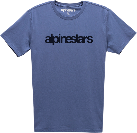 ALPINESTARS Heritage Word T-Shirt - Blue - Medium 12107300672M