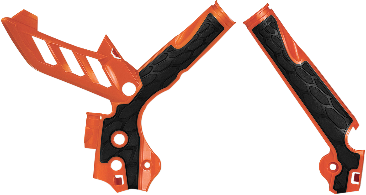 ACERBIS X-Grip Frame Guards - Orange/Black NF 16 SXF OR 125/150SX 2374251008