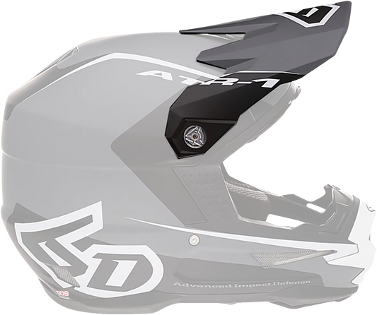 6D ATR-1 Visor - Stealth - White 72-3732