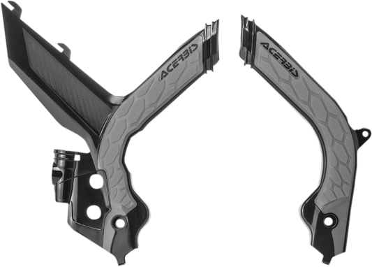 ACERBIS X-Grip Frame Guards - Black/Silver 2733441001