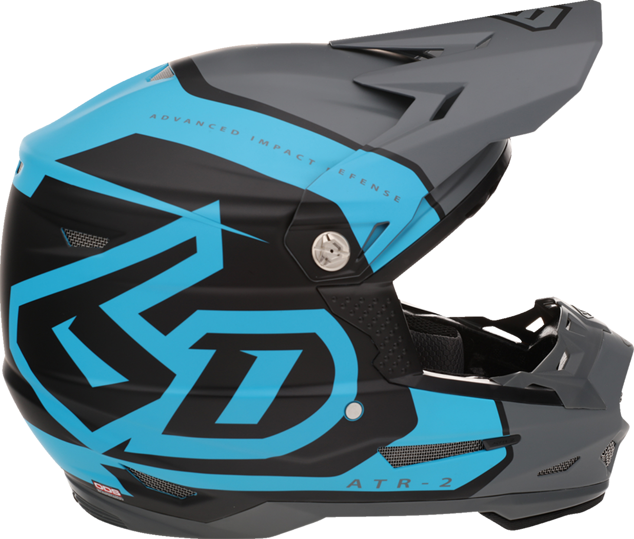 6D ATR-2 Helmet - Torque - Cyan/Gray - Large 12-3237