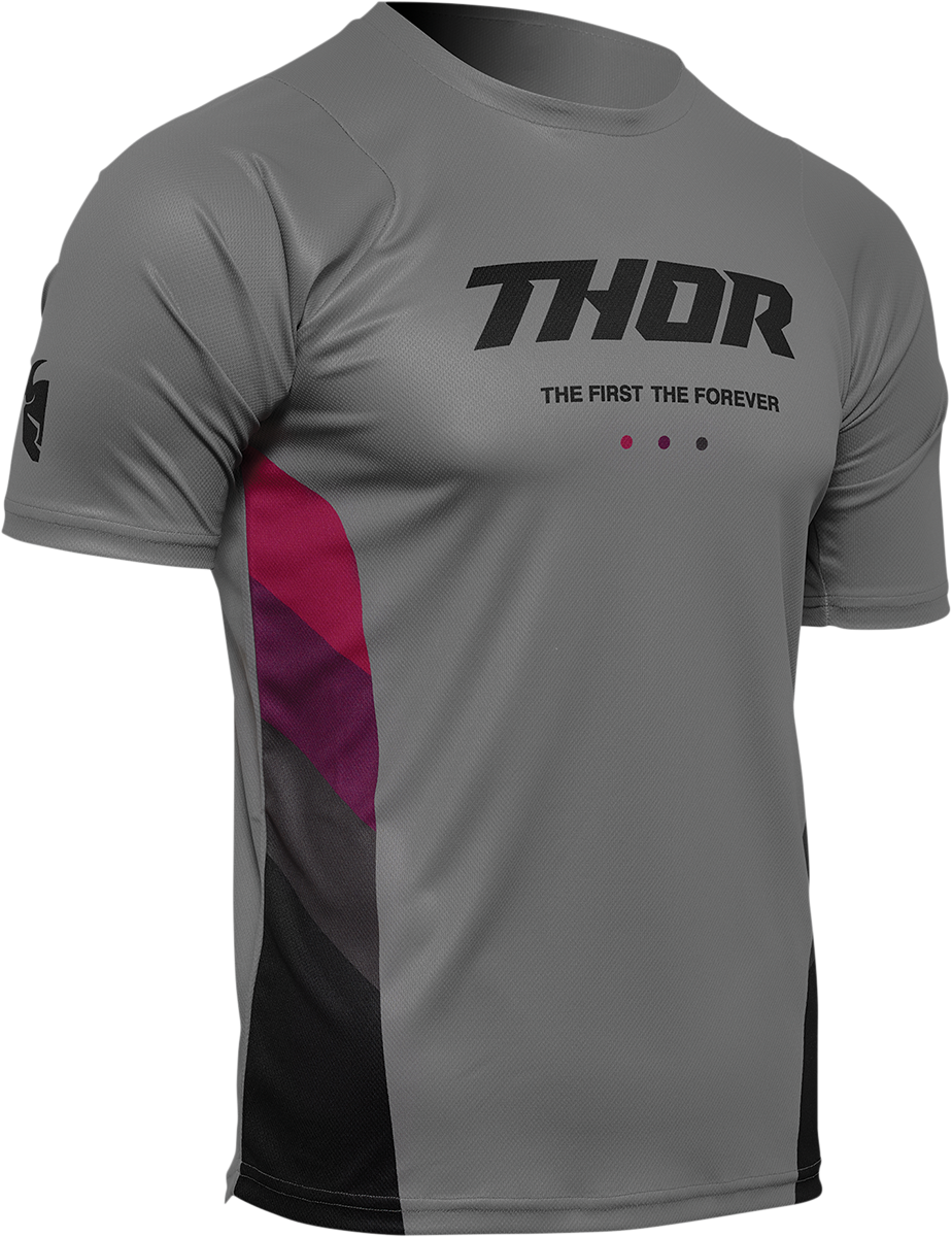 THOR Assist React Jersey - Gray/Purple - Large 5120-0177