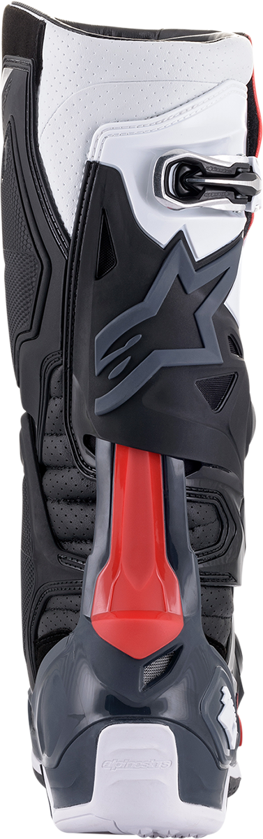 Botas superventiladas ALPINESTARS Tech 10 - Negro/Blanco/Gris/Rojo - US 9 2010520-1213-9 