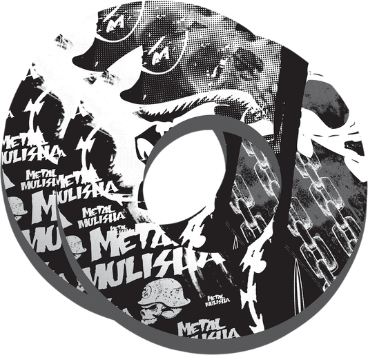 FACTORY EFFEX Grip Donuts - Metal Mulisha Blanco/Negro 14-67950 