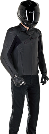 Chaqueta de cuero ALPINESTARS Faster v2 - Negro - US 46 / EU 56 3103521-1100-56 
