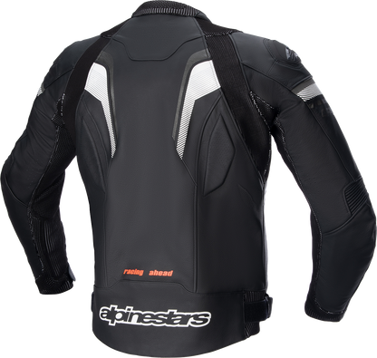 ALPINESTARS GP Plus R v3 Rideknit Leather Jacket - Black/White - US 44 / EU 54 31003211254