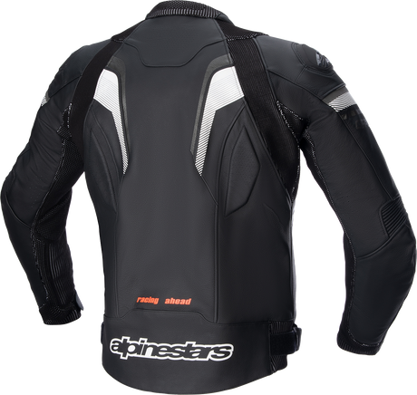 Chaqueta de cuero ALPINESTARS GP Plus R v3 Rideknit - Negro/Blanco - US 54 / EU 64 31003211264 