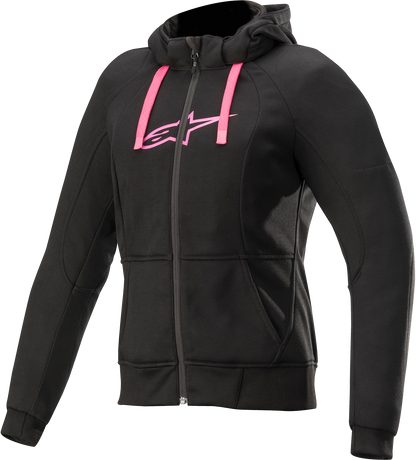 ALPINESTARS Women's Sport Jacket/Hoodie - Black/Pink- Large 4210920-1039-L