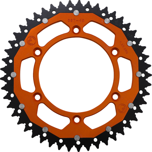 MOOSE RACING Dual Sprocket - Orange - 49 Tooth 1210-897-49-14X