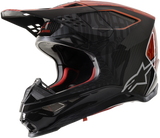 Casco ALPINESTARS Supertech M10 - Aleación - MIPS - Negro/Naranja/Rojo - Mediano 8301720-1403-MD 