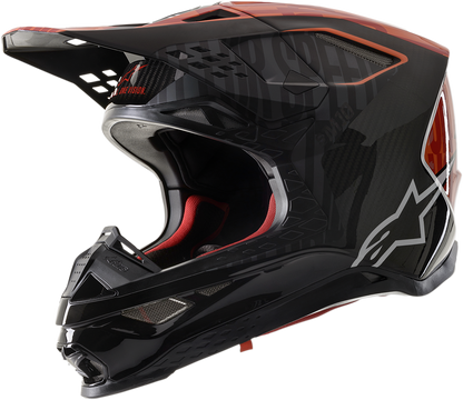 ALPINESTARS Supertech M10 Helmet - Alloy - MIPS - Black/Orange/Red - XS 8301720-1403-XS