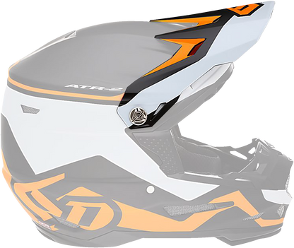 6D ATR-2Y Visor - Drive - Neon Orange 72-4131