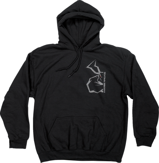 MOOSE RACING Half Agroid Hoodie - Black - Large 3050-6354