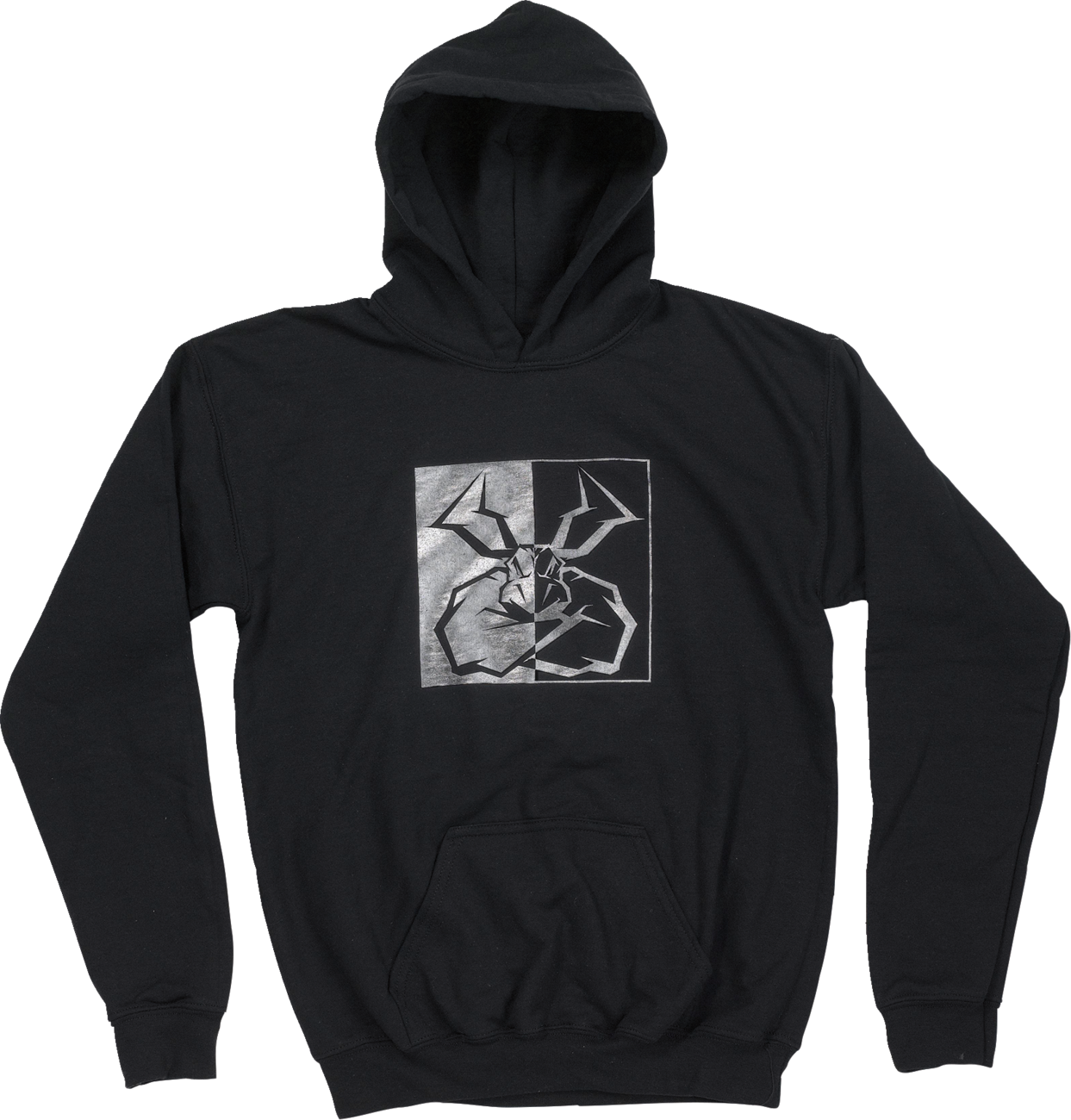 MOOSE RACING Youth Split Personality Hoodie - Black - Large 3052-0675