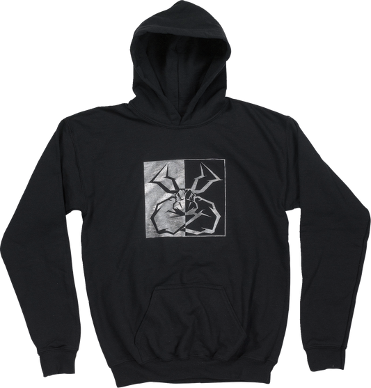 MOOSE RACING Youth Split Personality Hoodie - Black - Large 3052-0675