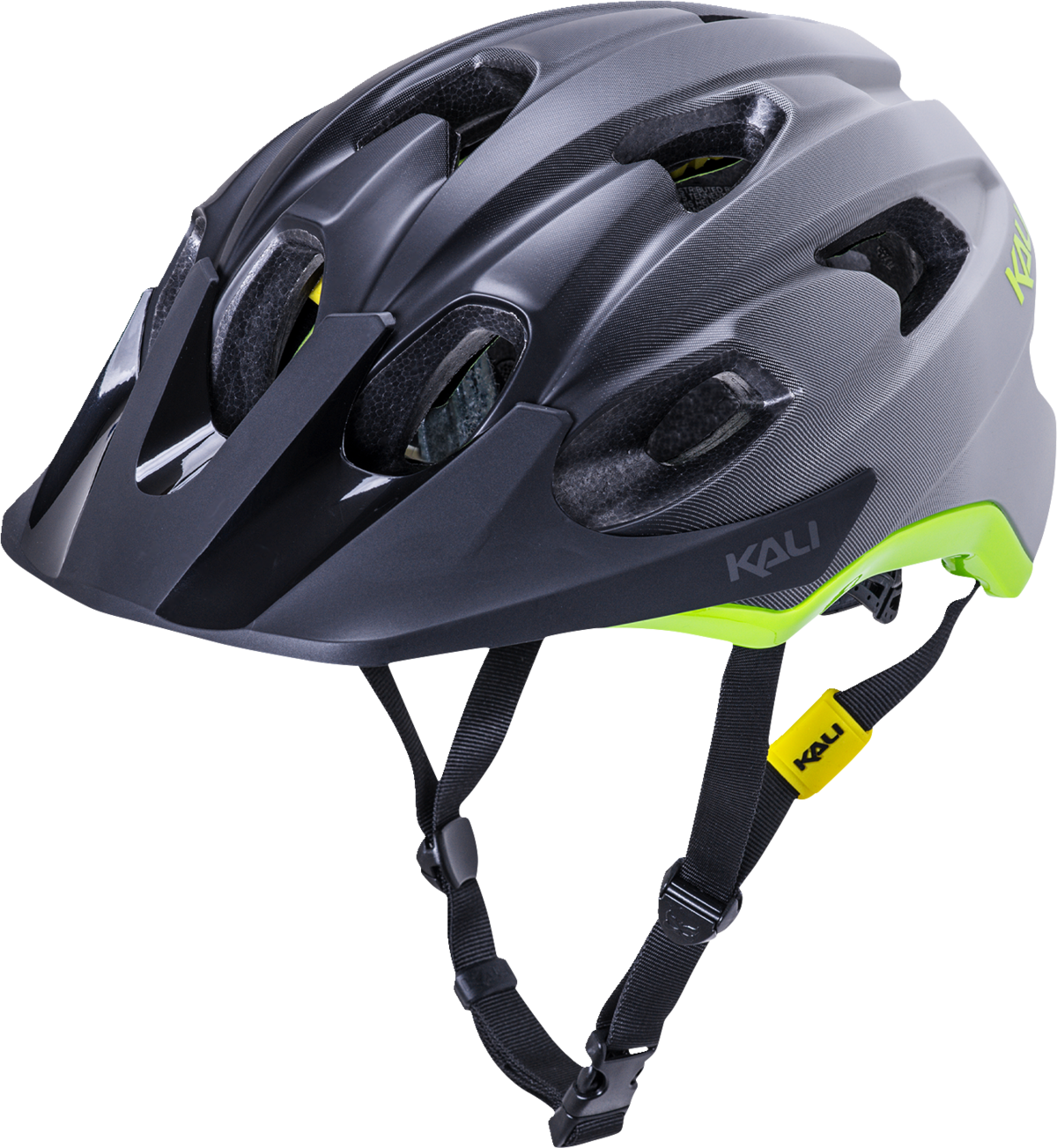 Casco KALI Pace - Fade - Negro/Gris/Amarillo fluorescente - L/XL 221722117 