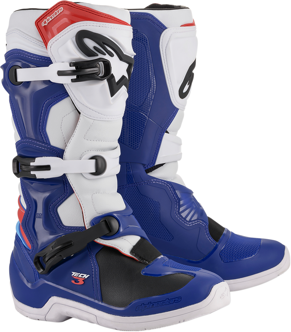 ALPINESTARS Tech 3 Boots - Blue/White - US 12 2013018-723-12