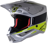 ALPINESTARS SM5 Helmet - Bond - Silver/Yellow/Green - XL 8303522-1956-XL