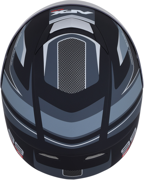AFX FX-99 Helmet - Recurve - Matte Black/Gray - Large 0101-11138