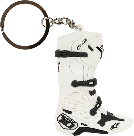 ALPINESTARS Key Fob - Tech 10 Boot - White 12309400020